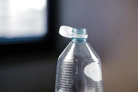 Empty plastic bottles with a lid Stock Photos