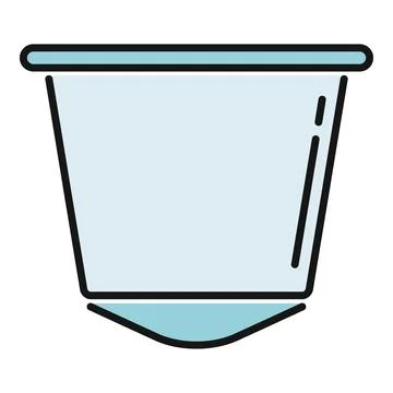 Empty plastic coffee capsule brewing system icon Stock Illustration