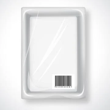 Empty plastic container Stock Illustration