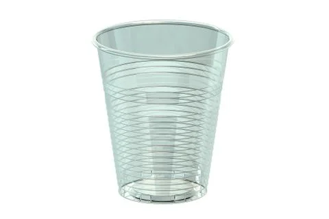 Empty plastic drinking cup Stock Illustration