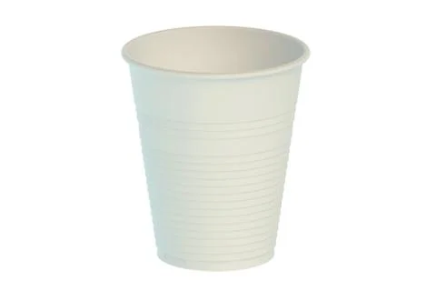 Empty plastic drinking cup Stock Illustration
