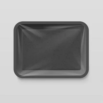 Empty plastic food container 스톡 일러스트