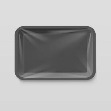 Empty plastic food container Stock Illustration