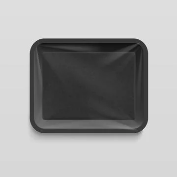 Empty plastic food container Stock Illustration