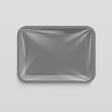 Empty plastic food container Illustrazione stock