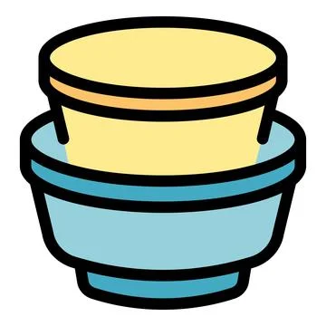 Empty plastic food container stacking on white background Stockillustratie