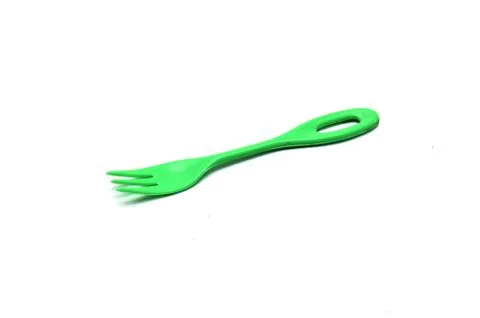 Empty plastic fork Stock Photos