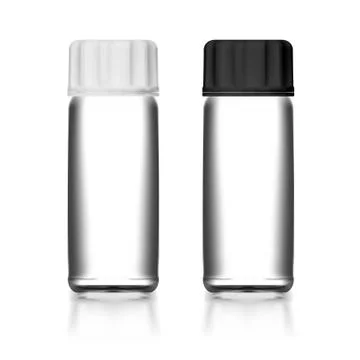Empty Plastic Medical Bottle Illustrazione stock