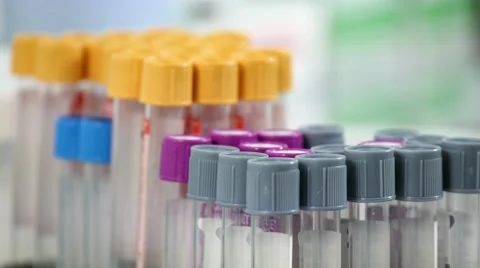 Empty Plastic Vials Stock Footage 61333213