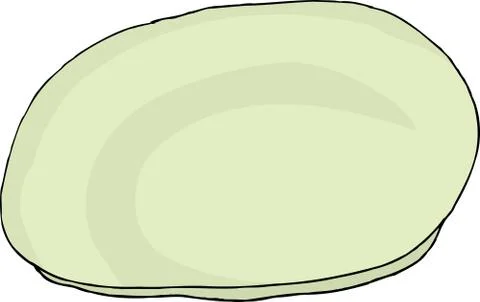 Empty Plate Doodle Stock Illustration