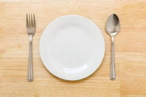 Empty Plate / Empty Plate Background Stock Photos
