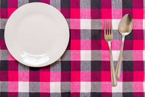 Empty Plate / Empty Plate Background Stock Photos
