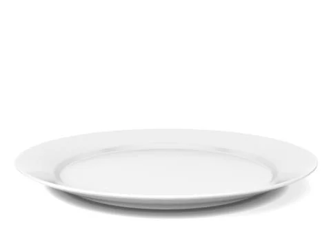 Empty plate Stock Illustration