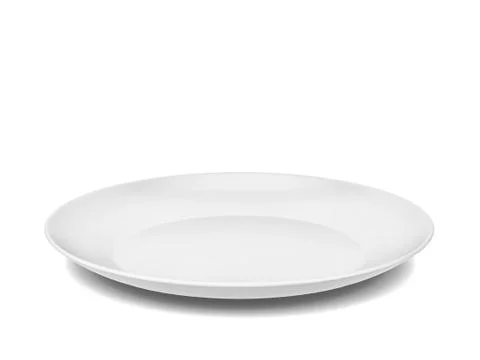 Empty plate Stock Illustration