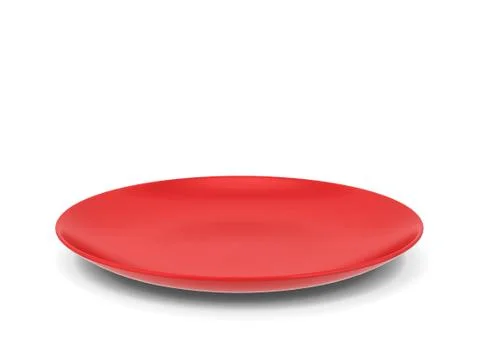 Empty plate Stock Illustration
