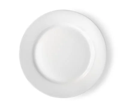 Empty plate isolated path Stock Photos