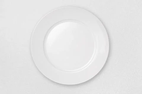 Empty plate isolated Stock Photos