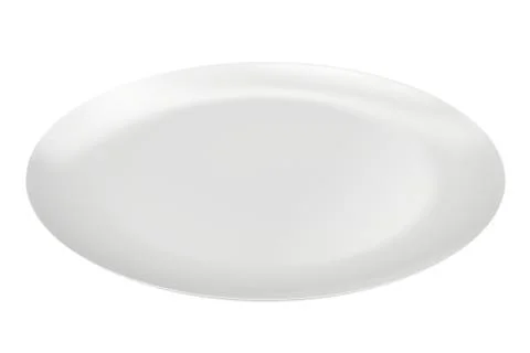 Empty plate isolated on white background. 3d rendering Stock Illustration