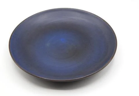 Empty plate isolated on white background Stock Photos