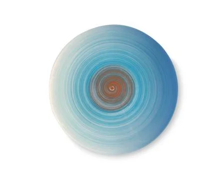 Empty plate on isolated white background Stock Photos