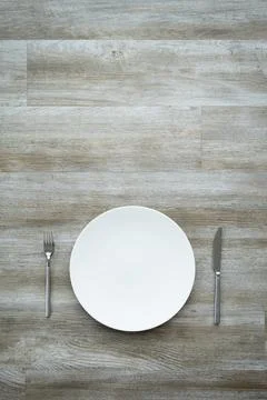 Empty plate Stock Photos
