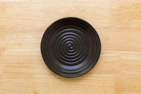 Empty Plate on Table / Empty Plate on Table Background Foto stock