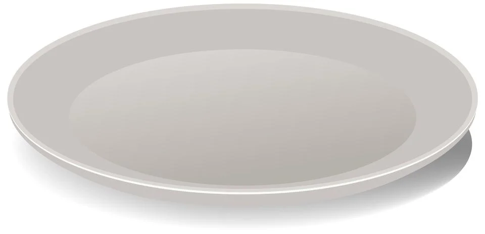 Empty Plate Vector Illustration イラスト素材