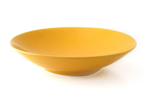 Empty plate on white Stock Photos
