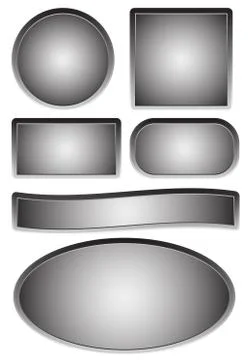 Empty plates, plaques Ilustración de archivo