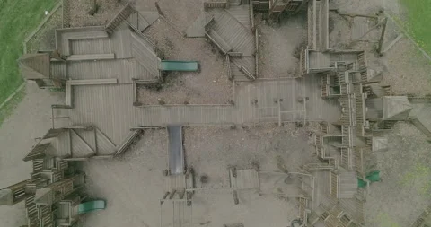 Empty Playground COVID19 Outbreak Video stock 130399321