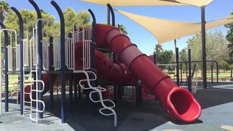 Empty playground during Covid 19 Vídeo Stock 135411226