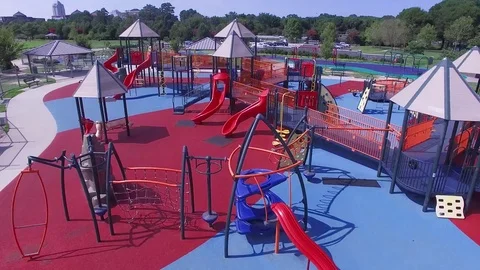 Empty Playground Stock Footage 77072242