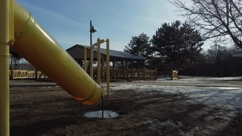 Empty playground reverse motion Stock Footage 150075130