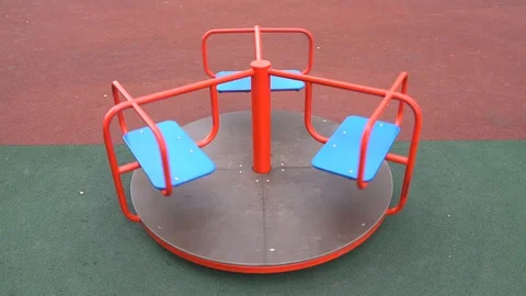 An empty Playground without people or adults. Stock Footage 129621251