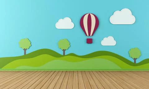 Empty Playroom Stock Illustration