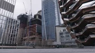 Empty Plaza At Hudson Yards Vessel During Coronavirus Stock Footage