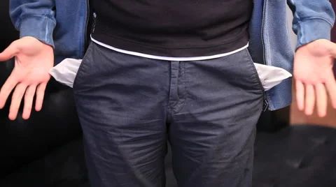 Empty pocketS Stock Footage 57677854