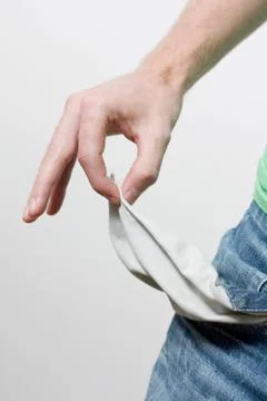 Empty pockets Stock Photos