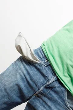 Empty pockets Stock Photos