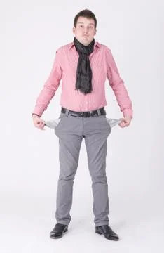 Empty pockets Stock Photos