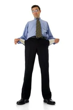 Empty pockets Stock Photos