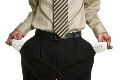 Empty pockets Foto stock