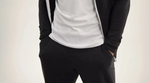 Empty pockets of poor man. Stock Footage 86587242