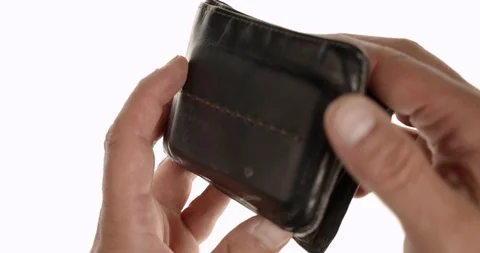 Empty pockets white backdrop Vídeo Stock 115602721