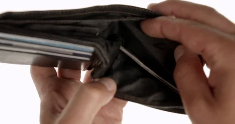 Empty pockets white background Stock Footage 115602592