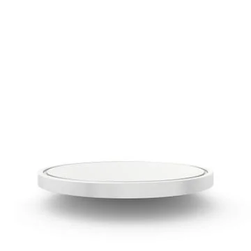 Empty podium and place on white background. 3d rendering Illustrazione stock