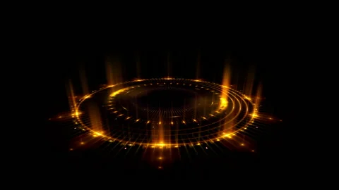 Empty podium. Disco club. Rays view. Show magic party. Calm motion. Glint che Stock Footage 91108679