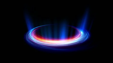 Empty podium. Disco club. Rays view. Show magic party. Calm motion. Glint che Stock Footage 91108704