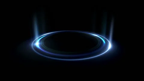 Empty podium. Disco club. Rays view. Show magic party. Calm motion. Glint che Stock Footage 91108741