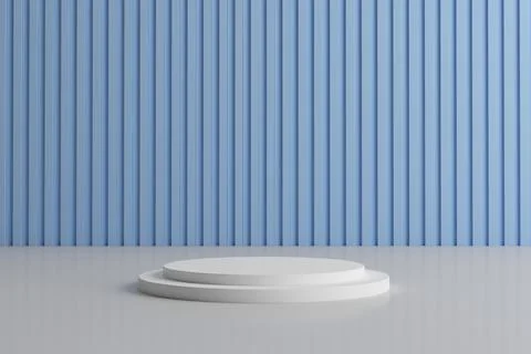 Empty podium. Modern minimal showcase scene for product presentation Stock Illustration